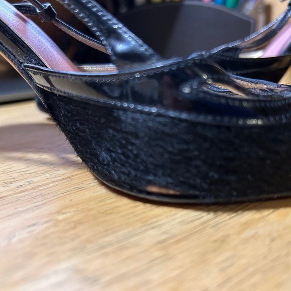 Womens D&G Dolce & Gabbana Black Pointy Leather Slingbacks 38.5 US/8.5 * - Picture 16 of 16